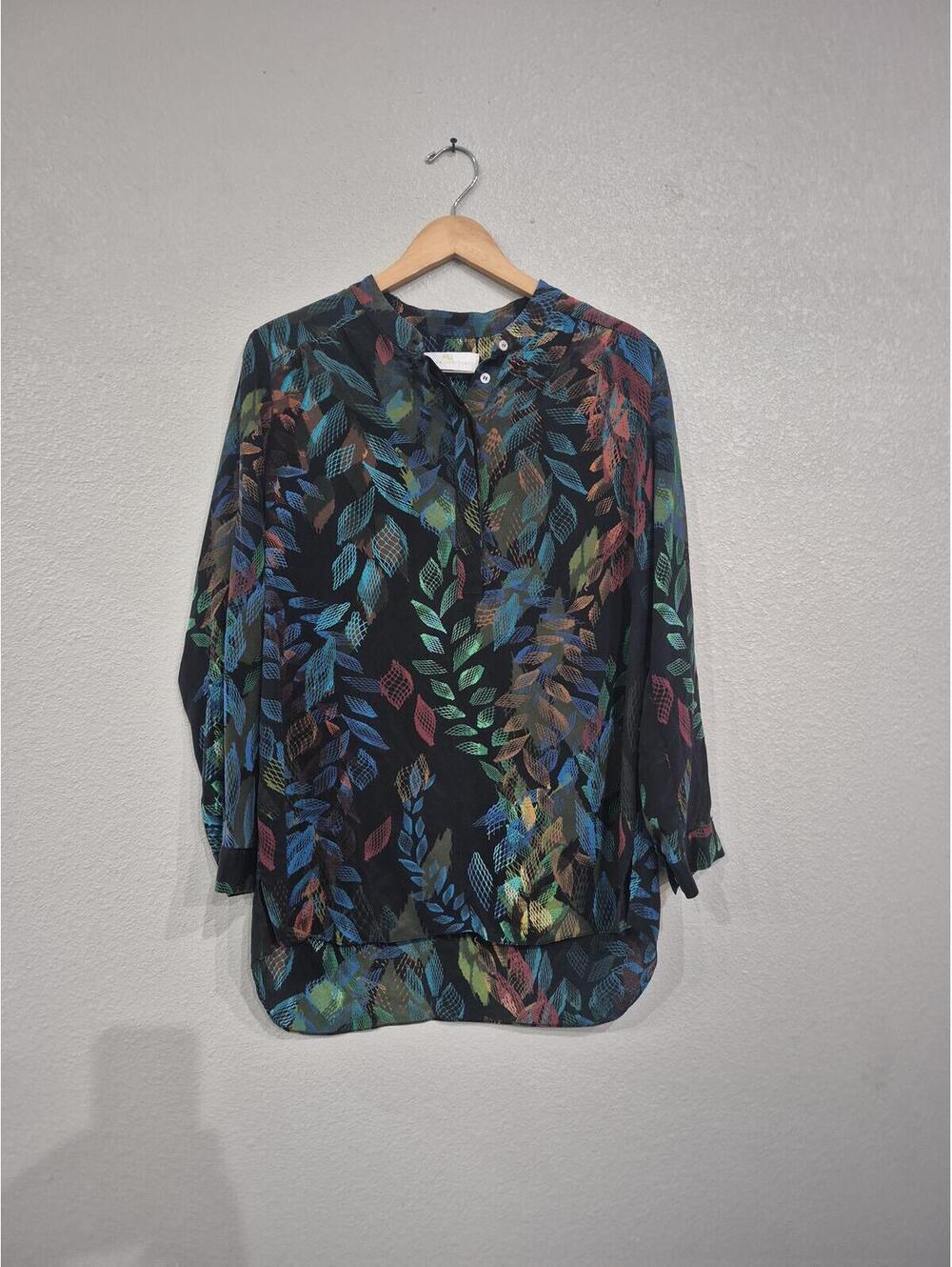 Amanda Uprichard Womens Botton Blouse Size Large
